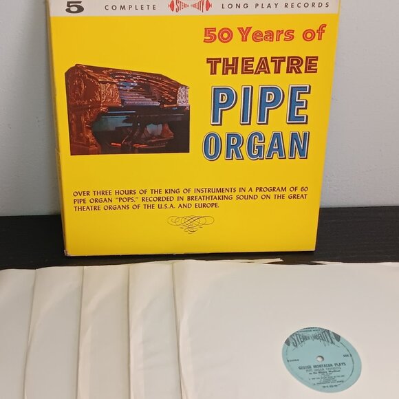50 Years Of Theatre Pipe Organ - 5 Record Box Set - Circa 1960's - Picture 1 of 8